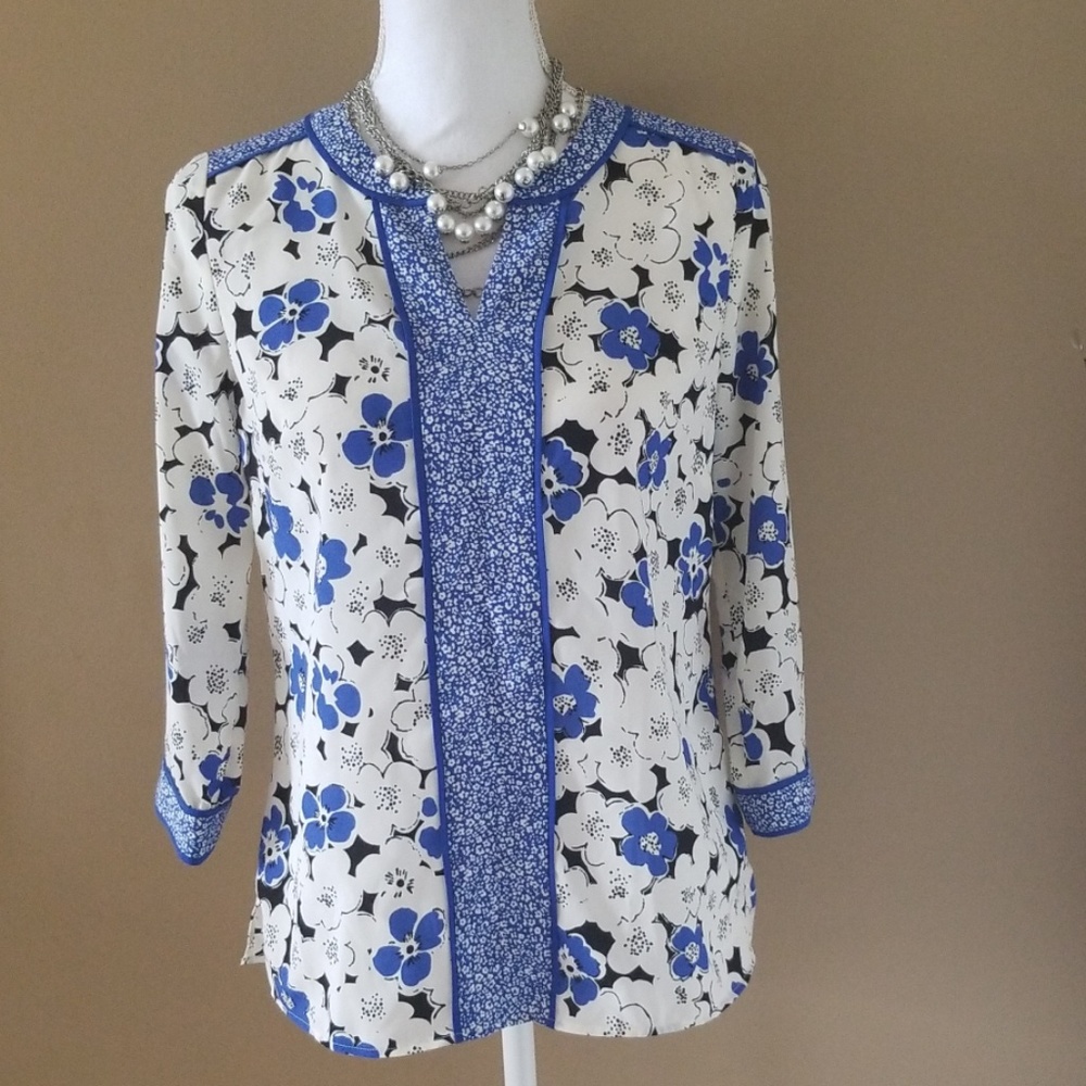Talbots Petite Floral Blouse